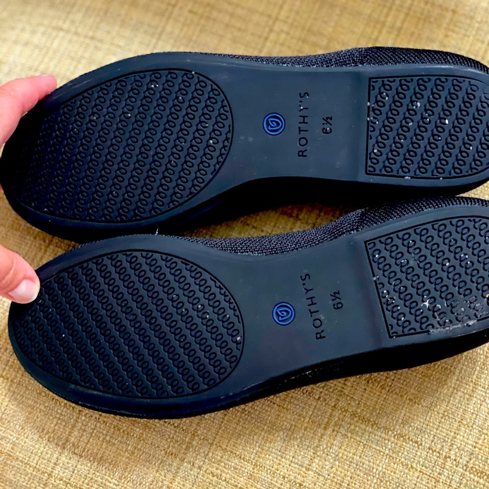 Rothy's Round Toe Black Flats - Picture 5 of 5